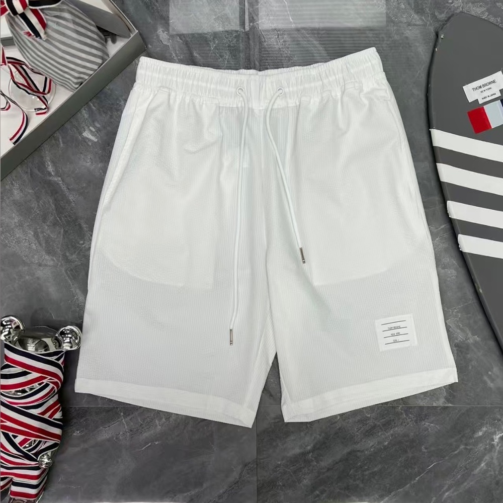 THOM BROWNE 2026 Summer New Style Shorts - Sheer Striped Thin Style